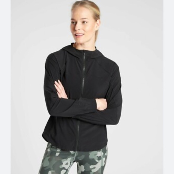 Athleta Tops - Athleta Run Free Women's Black Zip-Up Hoodie Small